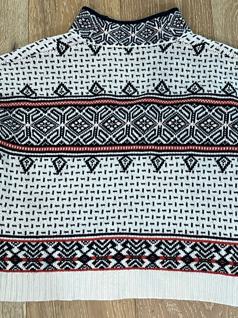 Maeve Anthropologie Fair Isle Mock Neck Sweater Multicolor Knit Pullover Sz S - Picture 12 of 14